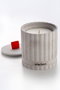 Aberto Design Vela de Hormigón Ámbar Cinta Gris 8 cm Diámetro x 8.5 cm Altura para Hogar